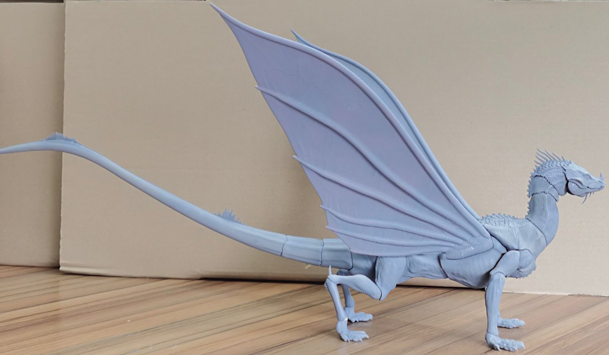 Beast_SculptKit's tweet image. We have an exciting progress update today for our second dragon of the Cyberzoic, Varanus ornithus a.k.a the Lizard Dragon! These are photos of the new fine cut figure direct from the factory. See the preorder for the product info! cyberzoic-toys.backerkit.com/hosted_preorde…