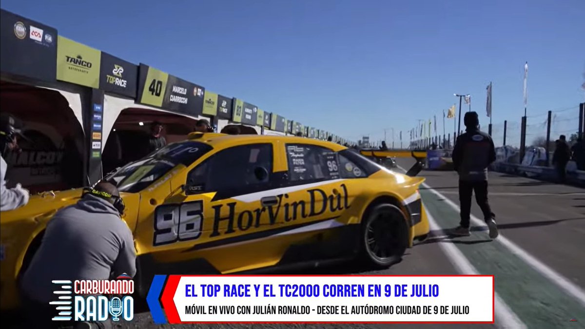 📻 #CarburandoRadio con móvil en vivo desde 9 de Julio con la actividad del <a href="/TopRaceOk/">Top Race</a> y <a href="/SuperTC2000/">TC2000</a>. 

¡Prendete! 👉youtube.com/watch?v=XvaSG5…

#YPFInfinia #EnergiaArgentina #TC2000 #TopRace <a href="/YPFoficial/">ypfoficial</a>