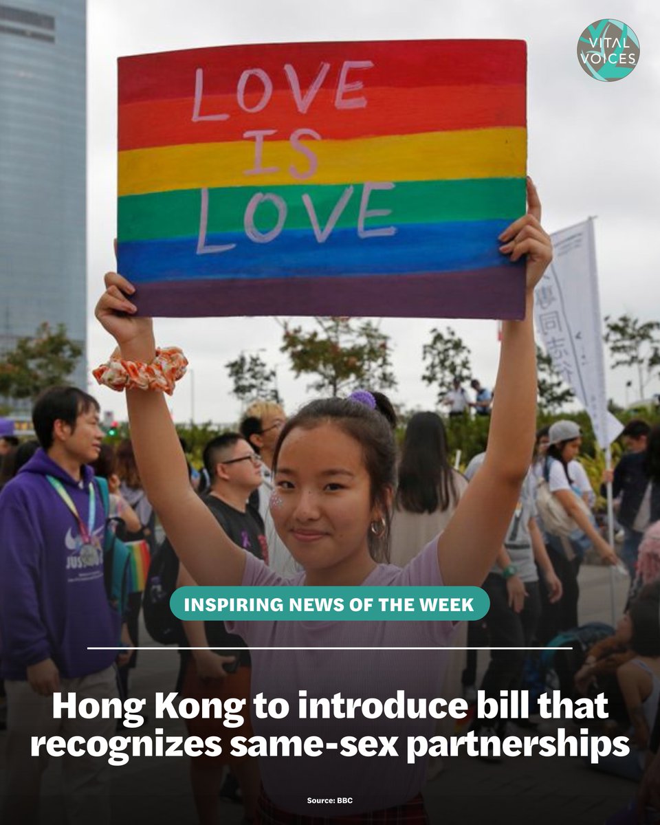 VitalVoices's tweet image. A new bill will recognize overseas same-sex partnerships, granting limited legal rights—a step toward greater LGBTQ+ recognition.
#InspiringNewsOfTheWeek
🧵 4/8