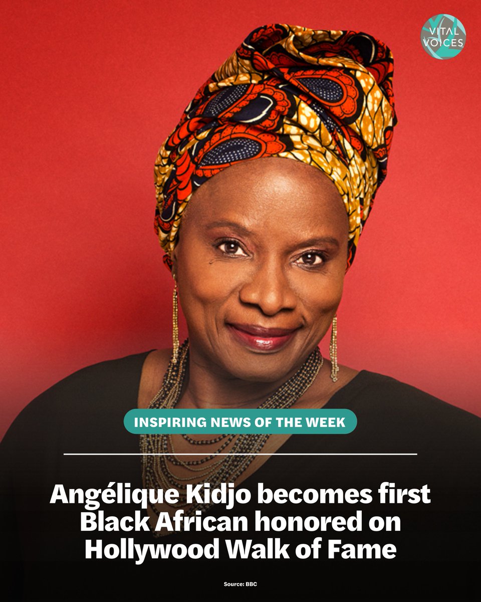 VitalVoices's tweet image. Music icon @angeliquekidjo becomes the first Black African honored on the Hollywood Walk of Fame.
#InspiringNewsOfTheWeek
🧵 5/8
