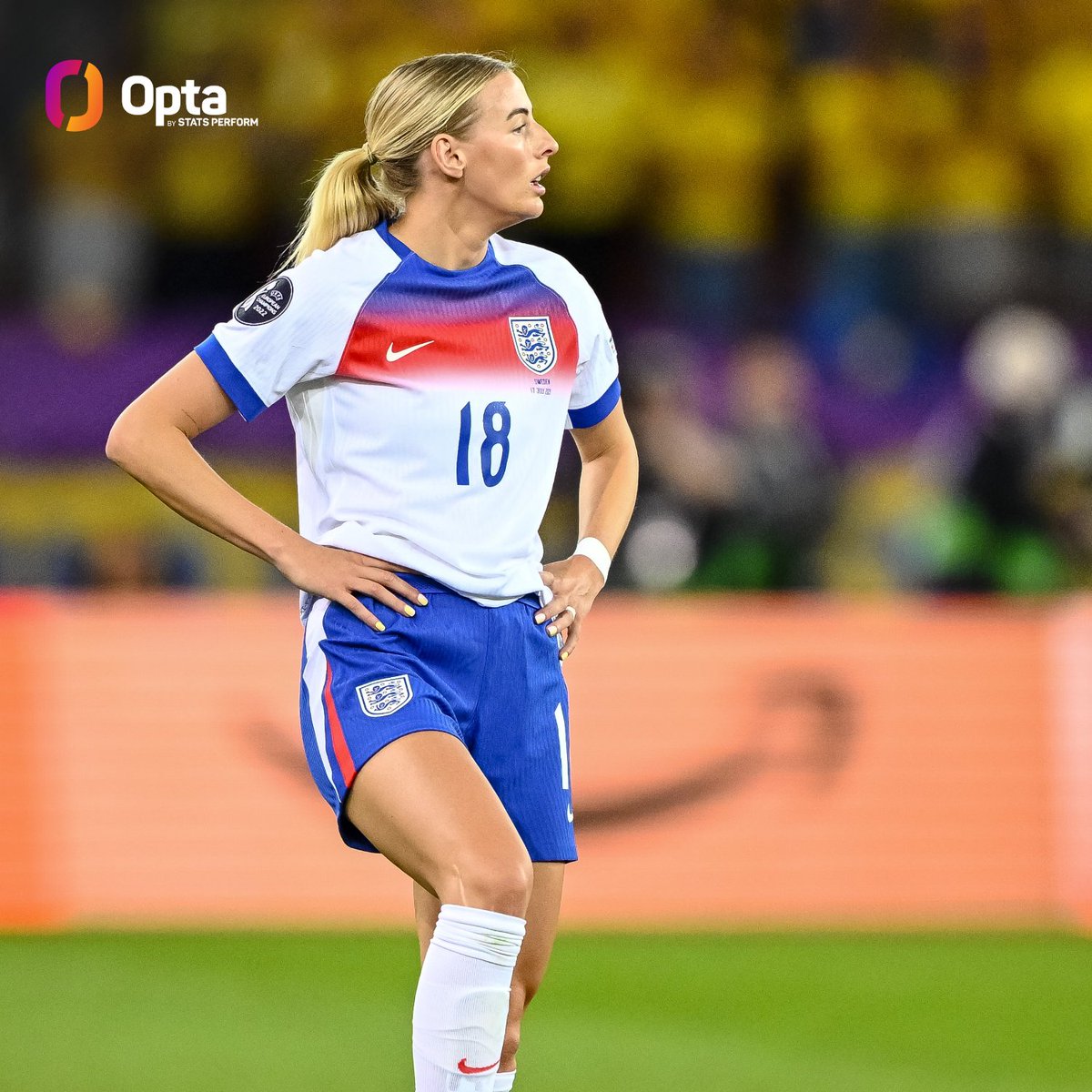 OptaJoe's tweet image. 6 - No England player has put in more successful crosses at the 2025 UEFA Women's EURO than Chloe Kelly (6), despite her not starting a game yet and playing only 126 minutes of football. Pinpoint.