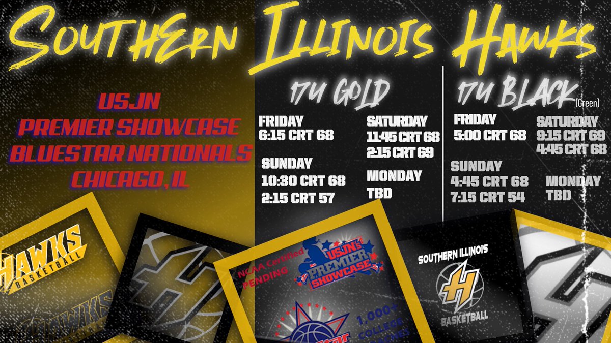 Last AAU tourney ever! Come watch the 17U Gold play in Chicago! 💛🖤