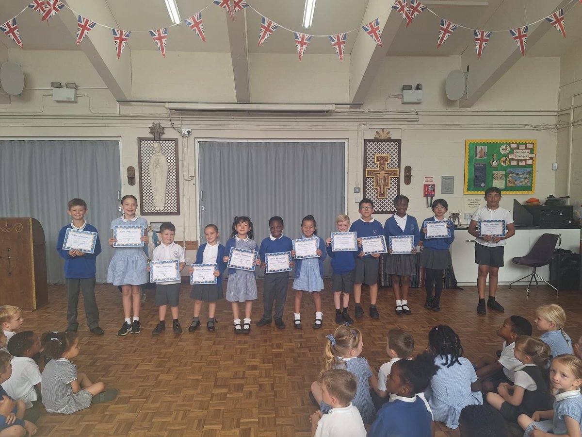 ⭐️100% attendance for the whole school year…190 days of fabulous learning and haven’t missed a minute!! WOW 😮 Congratulations everyone! ⭐️