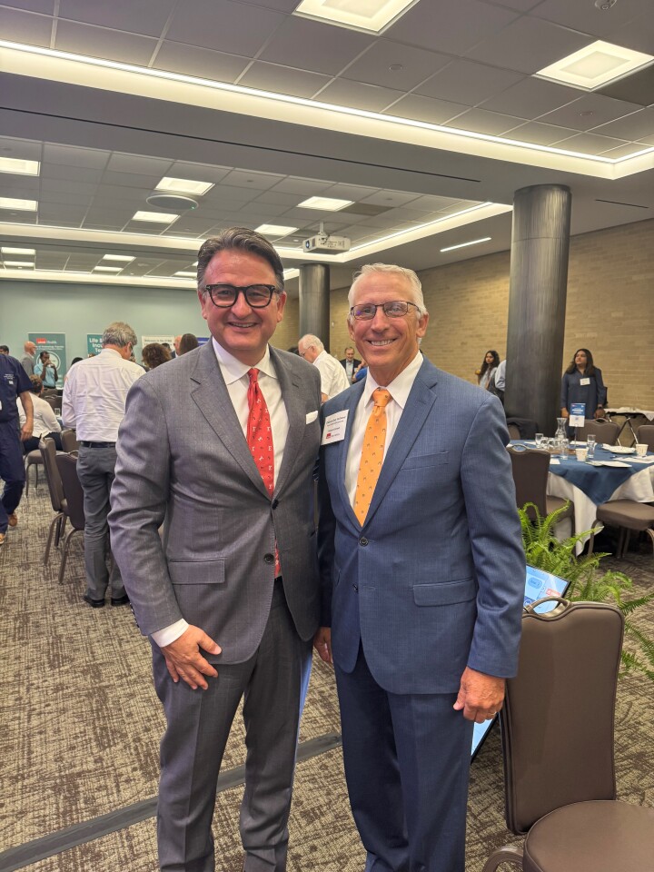 UTMBPresident's tweet image. Always great to see Texas State Rep. @GaryVanDeaver, who is also chairman of the Committee on Public Health! Thank you for joining our VentureX Summit panel on biotech innovation yesterday—exciting to hear about our state’s leadership in creating opportunities such as CPRIT,…