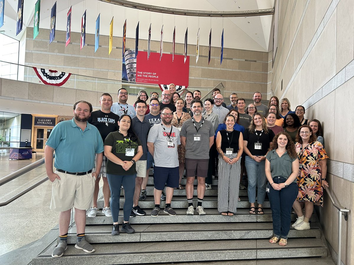 As we wrap-up our Federalism and Separation of Powers institute, I wanted to shout-out this wonderful group of teachers for their awesome collaboration and deep consideration of the content and pedagogy throughout the entire week! Cup = Full. #NCCed