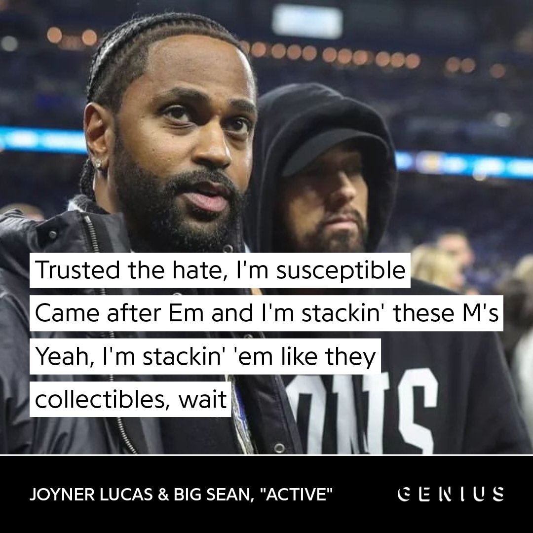 Shadyind's tweet image. Big Sean shouts out Eminem on Joyner Lucas’ new album “ADHD 2”. 🗣️