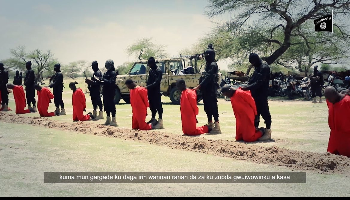 DefenceTimesNG1's tweet image. ISWAP posted the execution video of the Nigerian Army and civilian joint task forces HUMIT spies
( these are some of the men who work in the shadows , and also get unalived in the shadows, they are the silent hero’s )