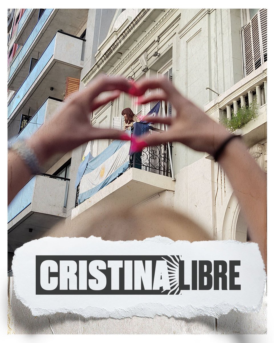 El poder persigue.
El amor resiste.
#CristinaLibre #CFKlibre