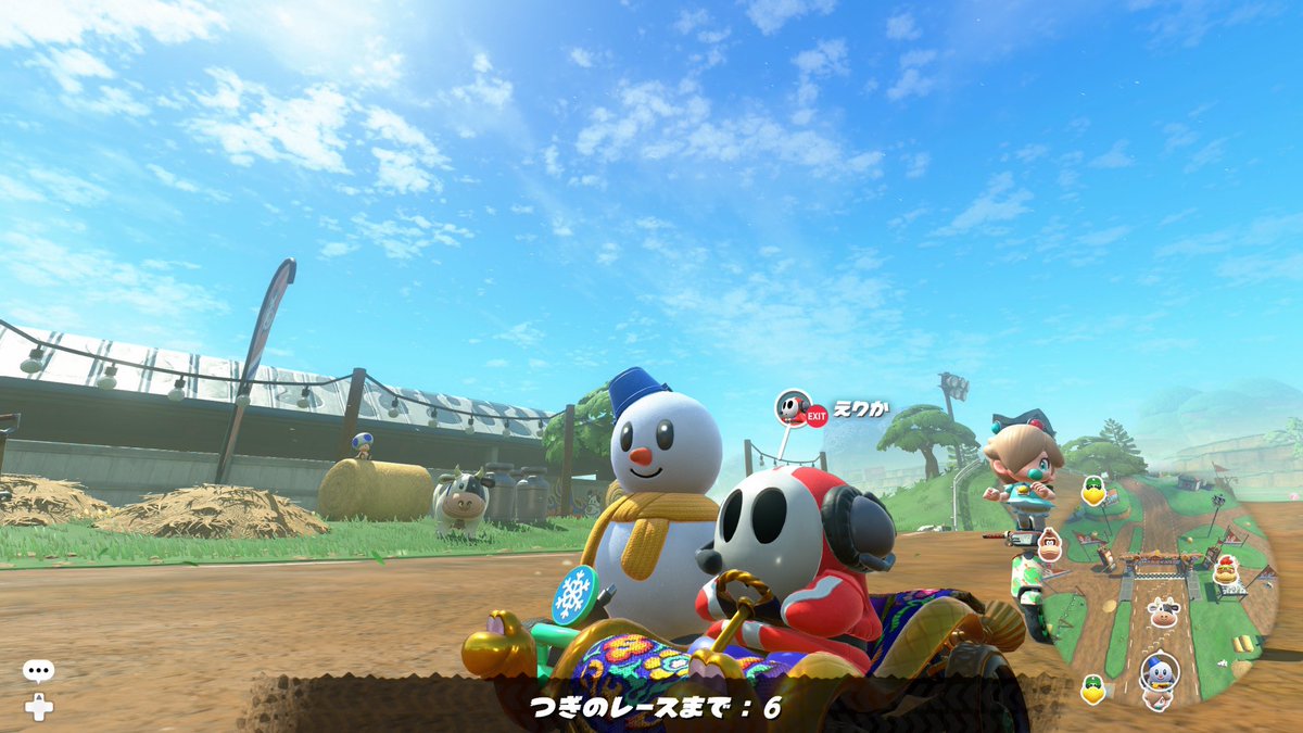 rechuya's tweet image. エリカさん(と途中からキリク)とマリオカートワールド遊んだ！！

楽しかった！ありがとう！！
てかエリカさんうまいね🥹うちも頑張ろ⛄️