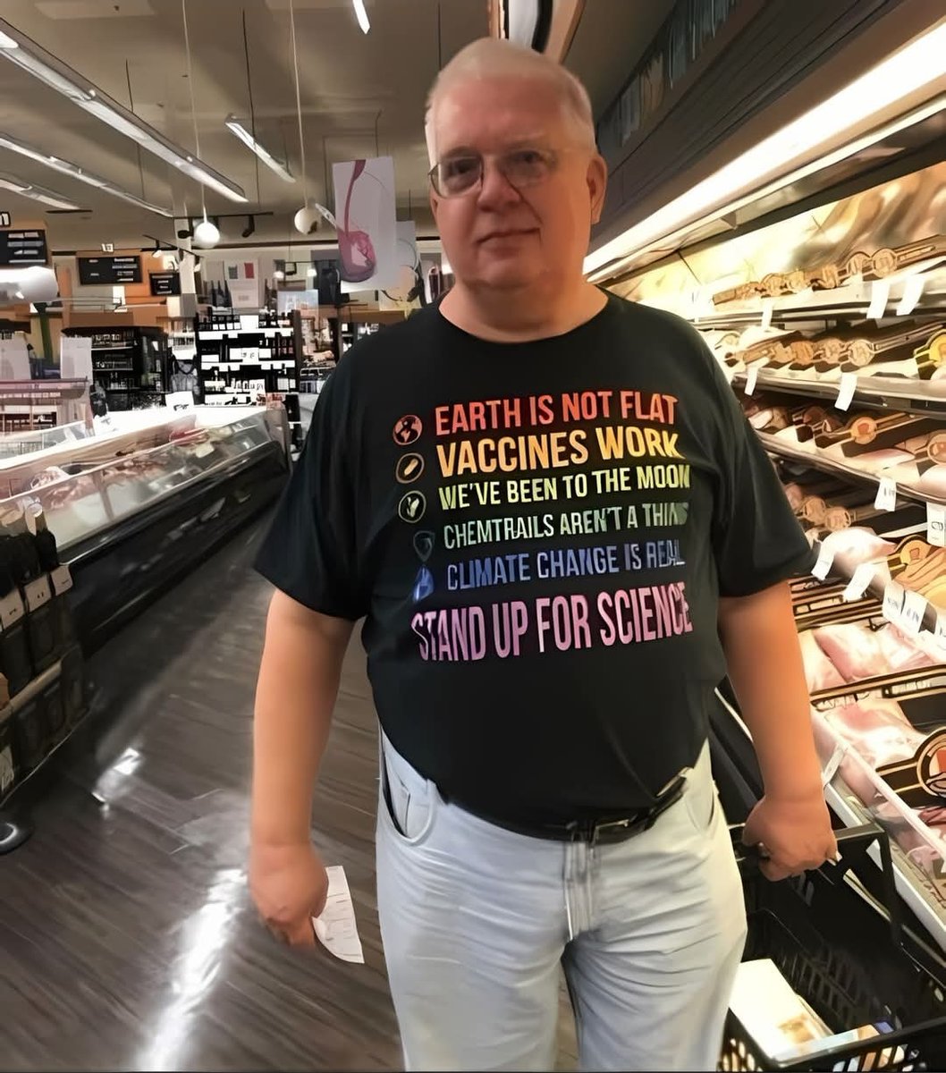 My man's covered all the bases. 

"1 t-shirt to rule them all!!!" 🧙‍♂️