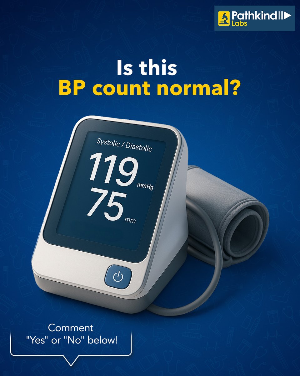 Is this blood pressure normal?
Or do you need a check-up?

Comment below!

#BloodPressure #GetTested #PathkindLabs