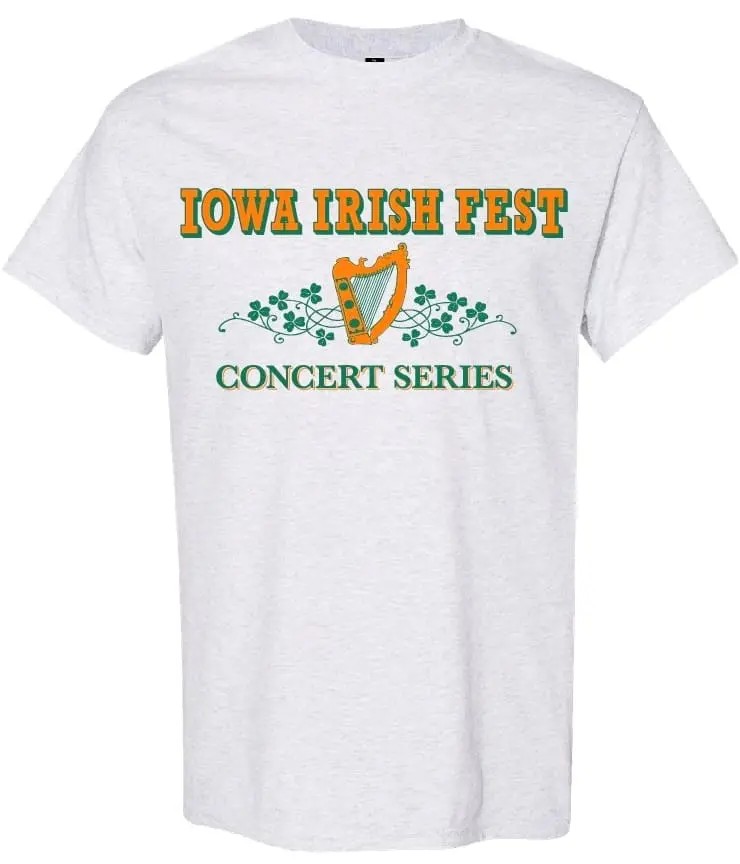Purchase your limited edition 2025 Iowa Irish Fest Concert Series T-shirt before the fest! T-shirts will start to be mailed out tomorrow and the presales end on Monday! iowairishfest.com/shop/