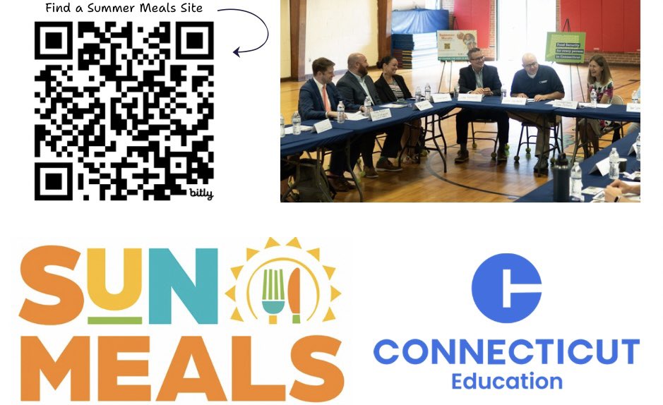 EducateCT's tweet image. ☀️In celebration of the SUN Meals program, we joined a roundtable today moderated by @LGSusanB and hosted by @CTFoodshare to discuss the importance of providing free, nutritious meals to all children throughout the summer. To find a meal site, go to fns.usda.gov/summer/sitefin…
As…