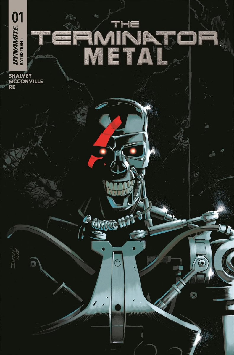 Declan Shalvey (@declanshalvey) on Twitter photo I said “I’ll be back”…
THE TERMINATOR: METAL launches in October, written by myself and TIME BEFORE TIME co-writer <a href="/RoryMcConville/">Rory McConville</a>.
Debut issue art by Lorenzo Re
<a href="/DynamiteComics/">DynamiteComics</a> I said “I’ll be back”…
THE TERMINATOR: METAL launches in October, written by myself and TIME BEFORE TIME co-writer <a href="/RoryMcConville/">Rory McConville</a>.
Debut issue art by Lorenzo Re
<a href="/DynamiteComics/">DynamiteComics</a>