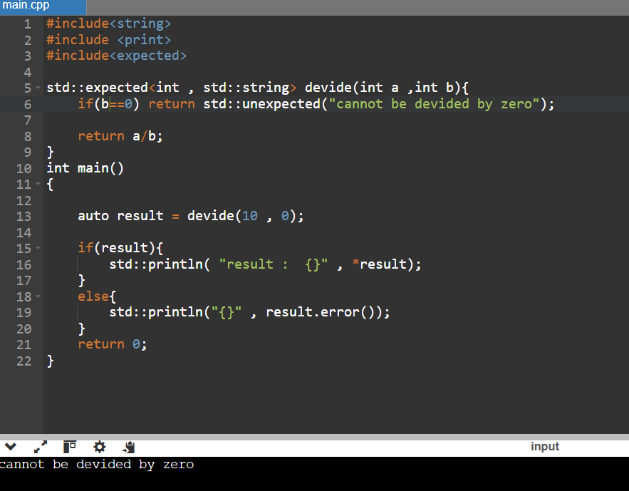 2004programer's tweet image. C++23 is getting wild! 🚀
First, std::print — finally a native, clean way to print without printf hacks.
Now std::expected — feels like modern error handling is getting a massive upgrade! 🔥

#cpp23 #stdprint #stdexpected #programming #coding