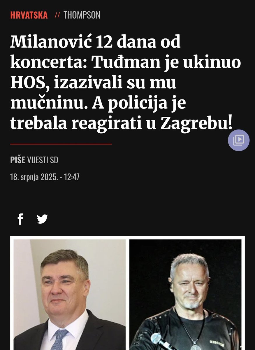 TRadnic's tweet image. Podsjetimo samo da je predsjednik Milanović u svibnju 2022. u Vukovaru odlikovao petoricu dragovoljaca HOS-a, branitelja Vukovara i Bogdanovaca - dvojicu posmrtno, dok je trojici živih osobno dodijelio odličja! ✌🏻🇭🇷