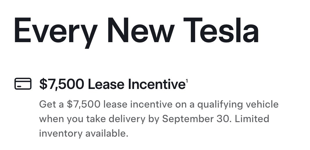 DennisCW_'s tweet image. 🚨I want to say this is the first time Tesla has actually pushed the $7,500 lease loophole — and it’s kind of a big deal.
Yesterday, they updated the top of their Offers page with this:
”$7,500 Lease Incentive¹
Get a $7,500 lease incentive on a qualifying vehicle when you take…