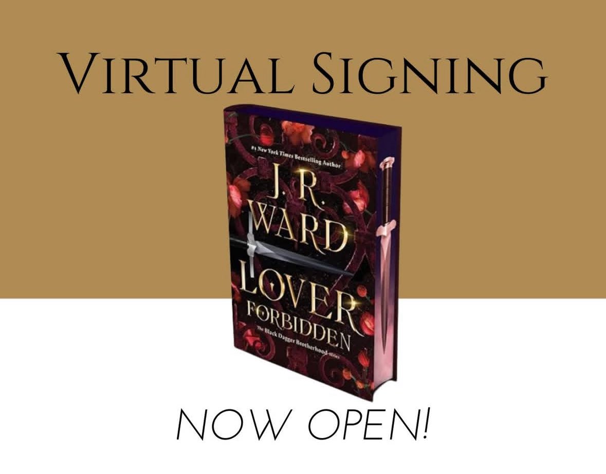 J R Ward’s Lover Forbidden Virtual Signing is OPEN!!!