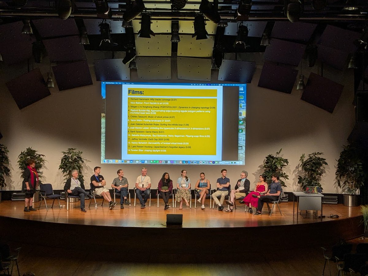 msmathcomp's tweet image. During #family day at the @BridgesMathart conference, there&apos;s also the screening of the Short Film Festival, a curated collection of #math #shorts. You can find all films from this year&apos;s 16th edition (and all from the last years) in the Bridges gallery: gallery.bridgesmathart.org/exhibitions/20….