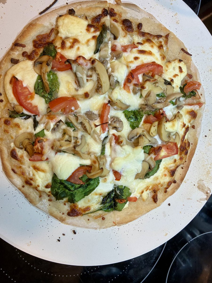 Sourdough white pizza!!!