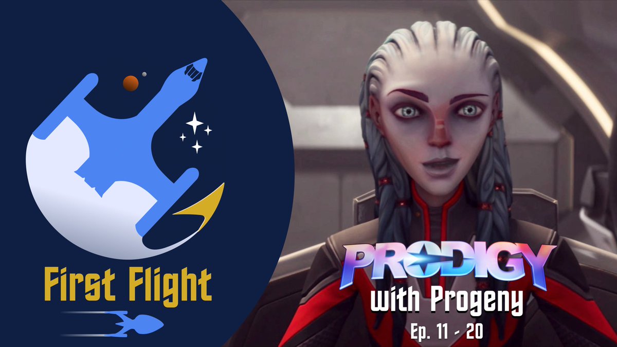 FirstFlightPod's tweet image. 🖖🏽🚀 BONUS EPISODE ALERT🚀🖖🏽

@abbymsommer and @shelfnerds are back with their respective progeny to chat about the back half of  #StarTrekProdigy’s 2nd season (eps 11-20)!

Join them for the sweet thoughts and giggles of children watching #StarTrek!