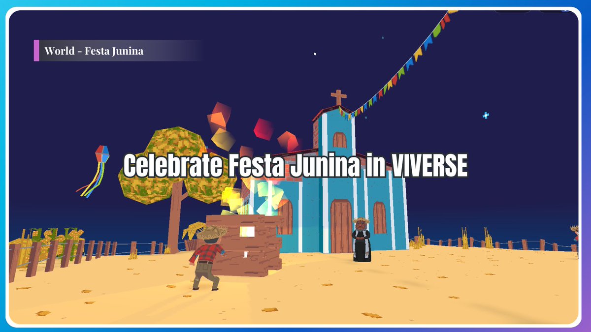VIVERSEofficial's tweet image. 🎊 VIRTUAL FESTA TIME 🇧🇷
Dance, snack, and celebrate Festa Junina right inside VIVERSE!
🎆 Step inside → viverse.link/FestaJunina
#FestaJunina #VIVERSE #VirtualFestival #Gaming #hangout #culture