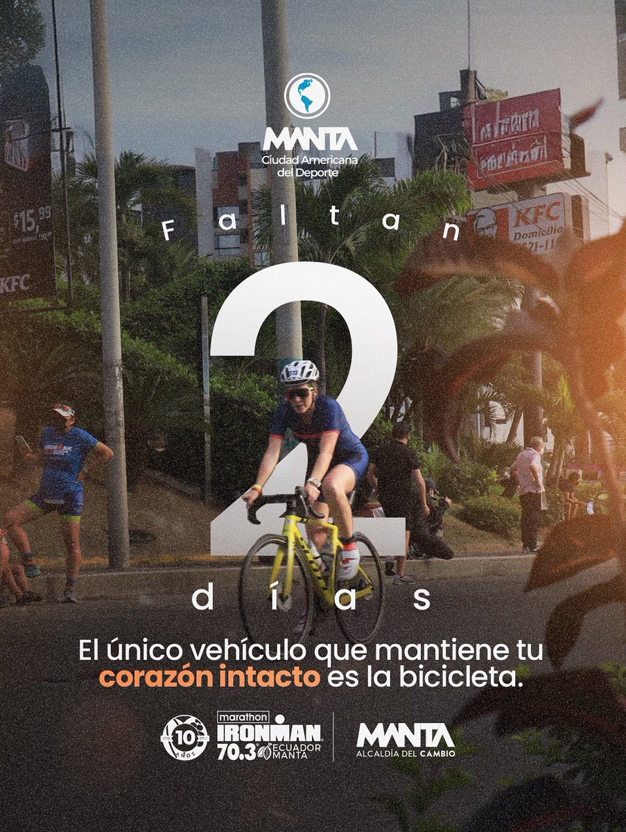 Faltan 2 días. 🏃‍♂️🚴‍♂️🏊

<a href="/marcivaldivieso/">Marciana Valdivieso</a> 

#AlcaldíaDelCambio