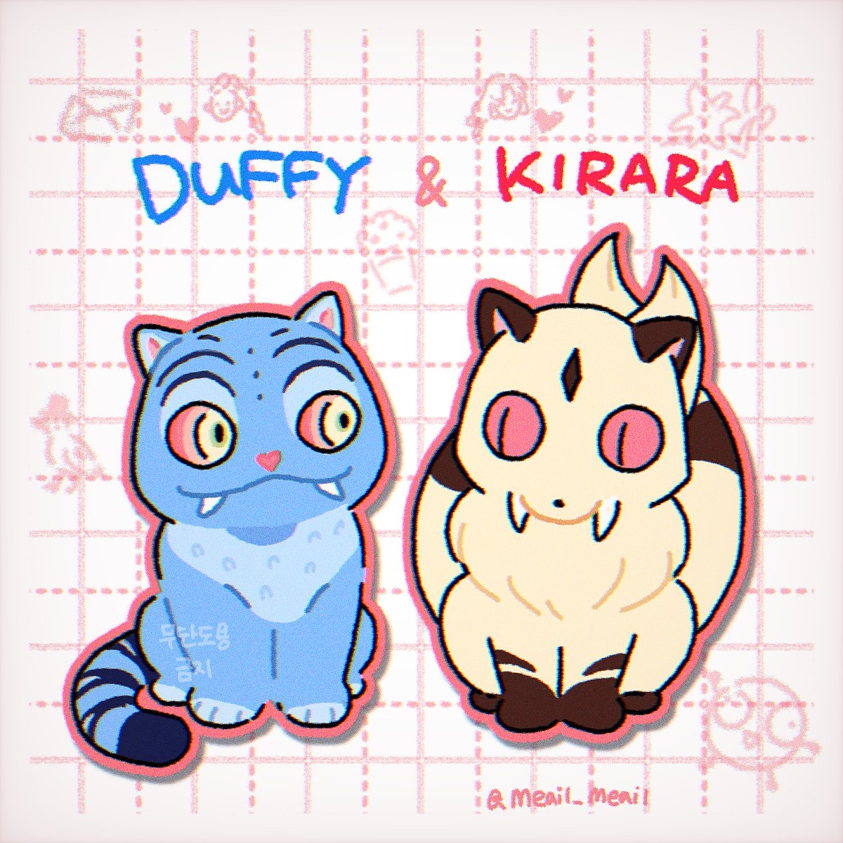 #KPOPDEMONHUNTERS 
이누야샤 x 케데헌 - 왕크왕귀 고양이