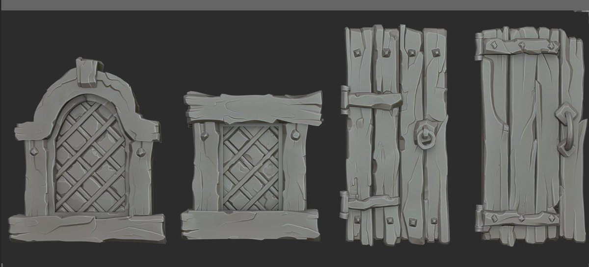 elJosby's tweet image. I'm not a 2D painter, but I tried to analyze my sculpt to remove unnecessary noise and create better silhouette and visual flow🖌️🖌️