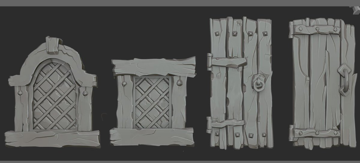 elJosby's tweet image. I'm not a 2D painter, but I tried to analyze my sculpt to remove unnecessary noise and create better silhouette and visual flow🖌️🖌️