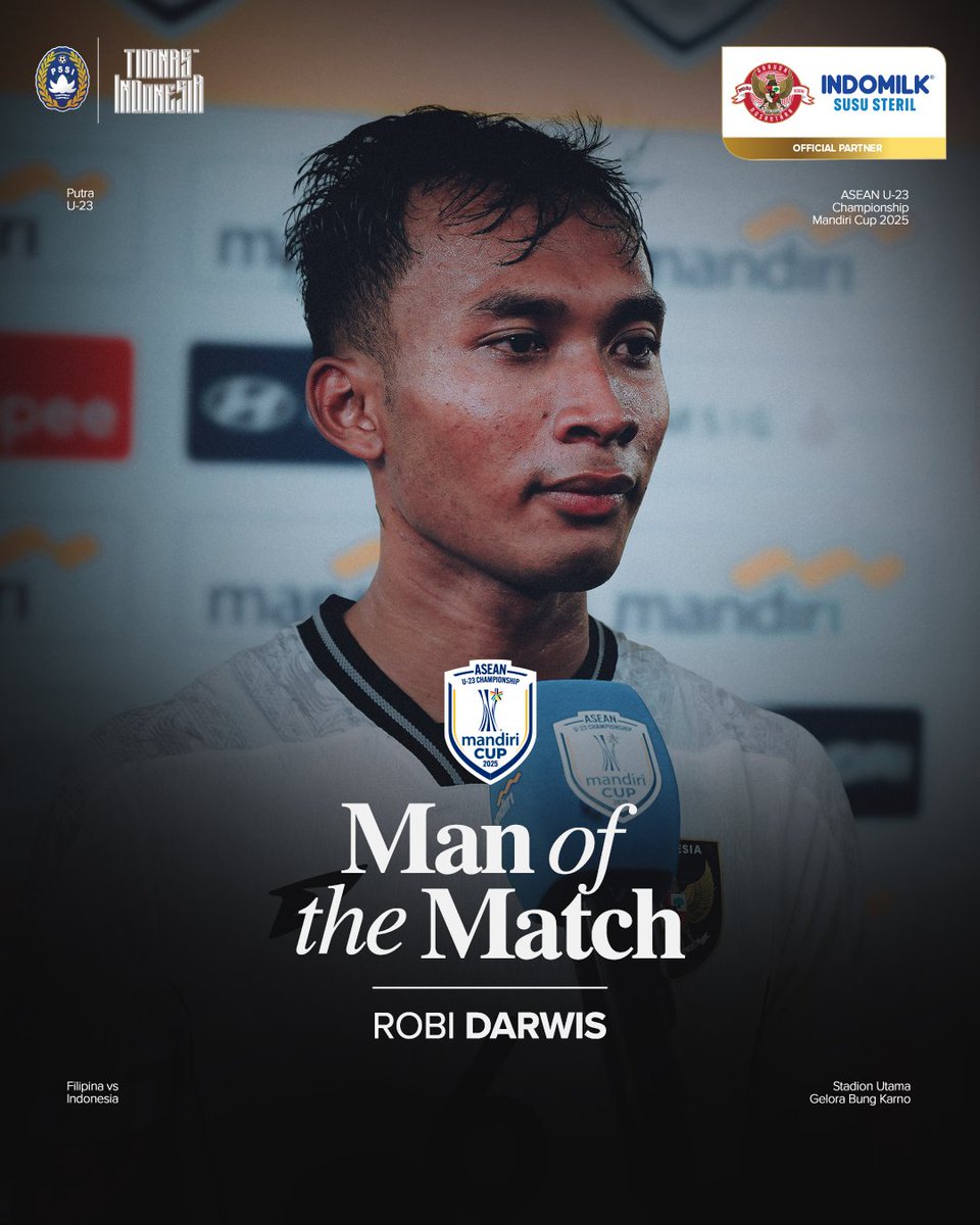 🏅 | 𝐏𝐥𝐚𝐲𝐞𝐫 𝐨𝐟 𝐭𝐡𝐞 𝐌𝐚𝐭𝐜𝐡

Robi Darwis provides an "assist" through his long throw-in 😏

‣ #TimnasDay