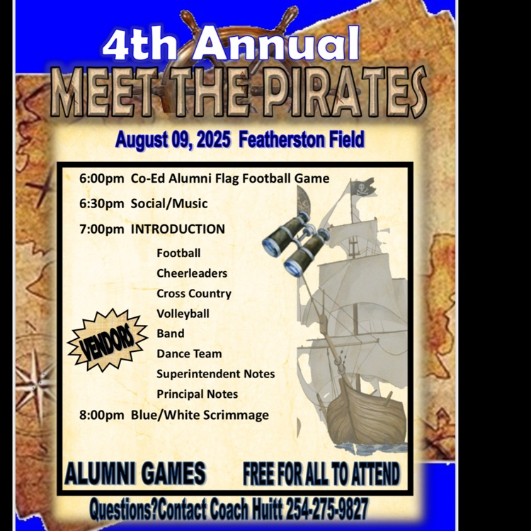 It's time to meet the Pirates! Flag football, vendors, and more!