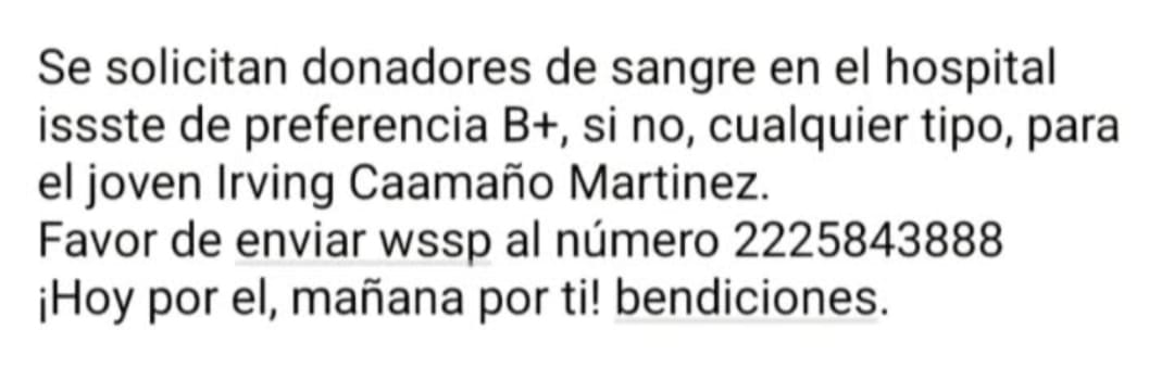 ladobemx's tweet image. #ATENCIÓN solicitan donadores de sangre en el Issste #Puebla 
RT