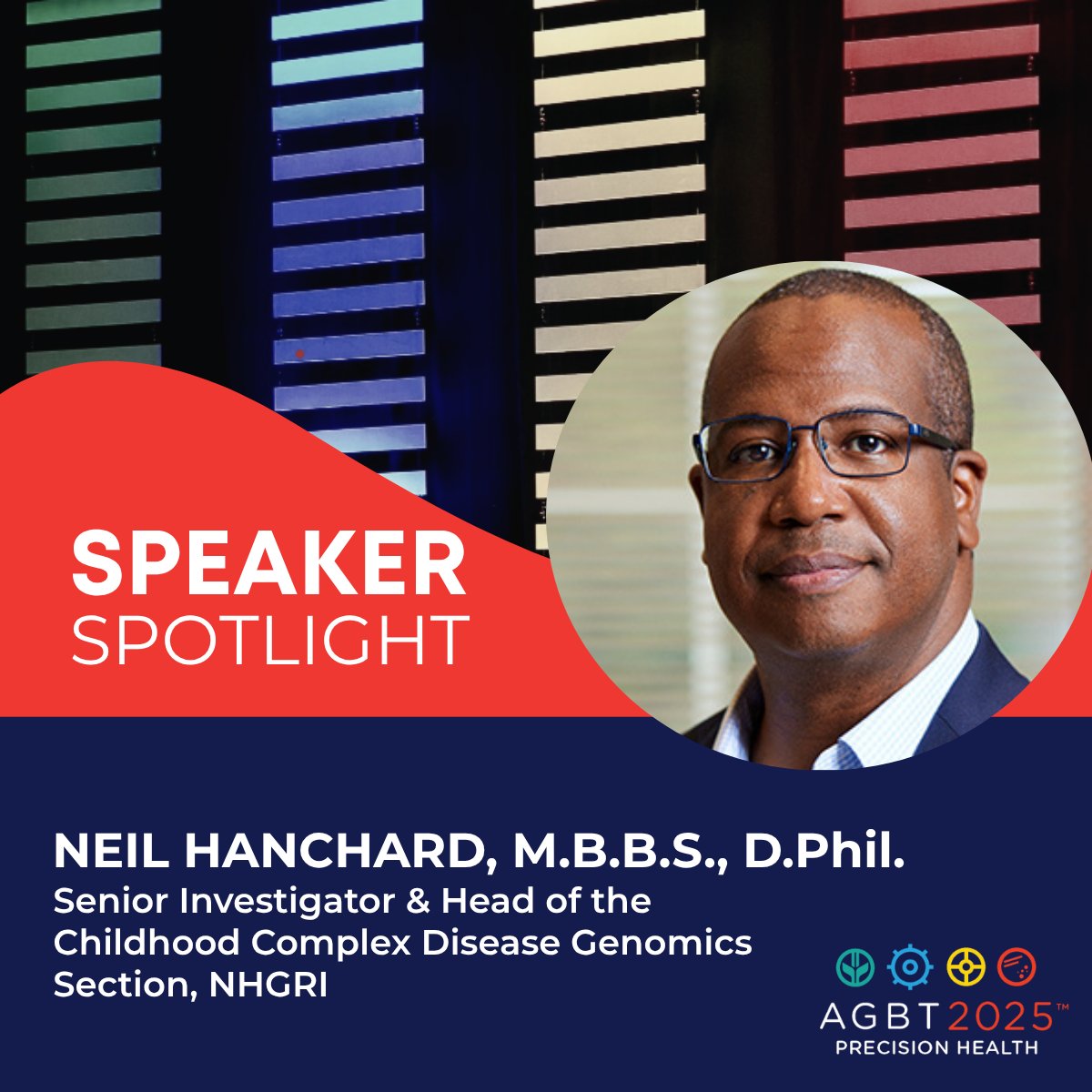 agbt's tweet image. ποΈ Speaker Spotlight: Dr. Neil Hanchard with @genome_gov
𧬠Advancing Precision Health in the Pediatric Complex Disease Space
A leader in genomic discovery & health equity. Hear him at #AGBTPH25, Sept 8β10.
π Register now: hubs.ly/Q03w60cj0
#Genomics #PrecisionMedicine