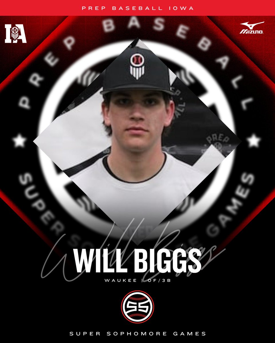 𝗪𝗘𝗟𝗖𝗢𝗠𝗘 𝗧𝗢 𝗧𝗛𝗘 𝗦𝗤𝗨𝗔𝗗 🔥

𝑾𝑰𝑳𝑳 𝑩𝑰𝑮𝑮𝑺 ('28, OF/3B, Waukee) is set to represent #TeamIowa at the 2025 Super Sophomore Games in KC.

👤: loom.ly/67jfFbE | <a href="/TheWillBiggs/">Will Biggs</a>