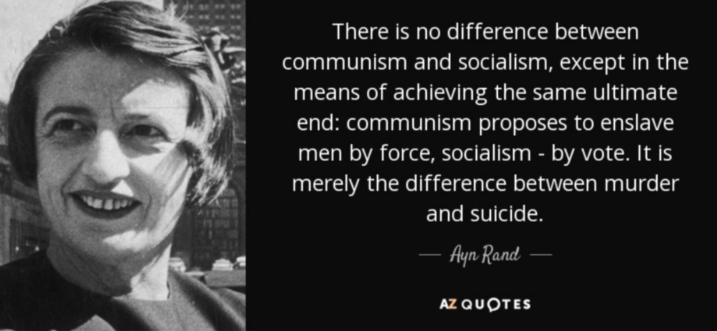 Rand - COMMUNISM AND SOCIALISM!!!