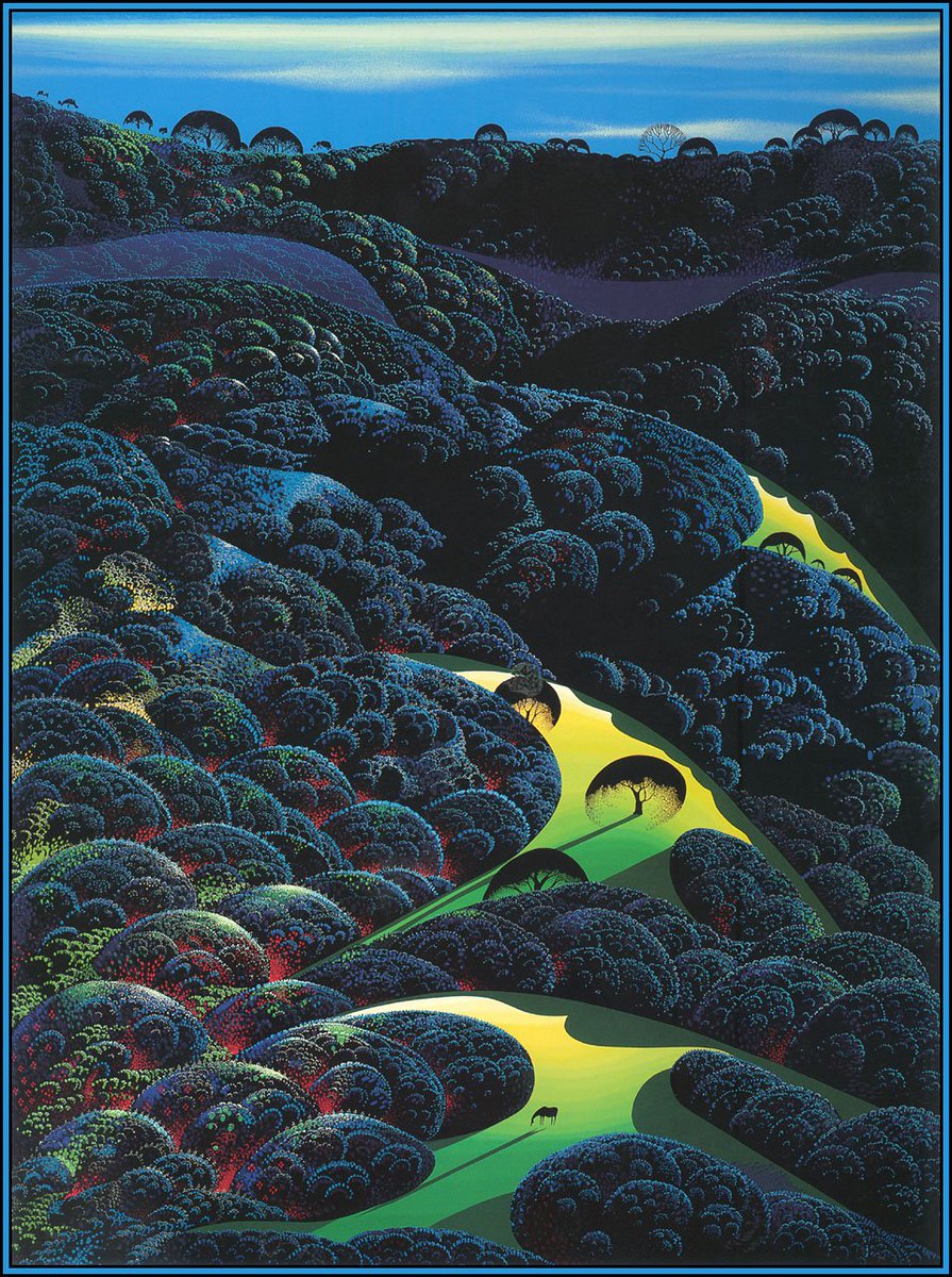 DlSPUTED's tweet image. Eyvind Earle, Three Pastures on a Hillside, 1999.
//
Manolo Gamboa Naon, mmntt, 2020.