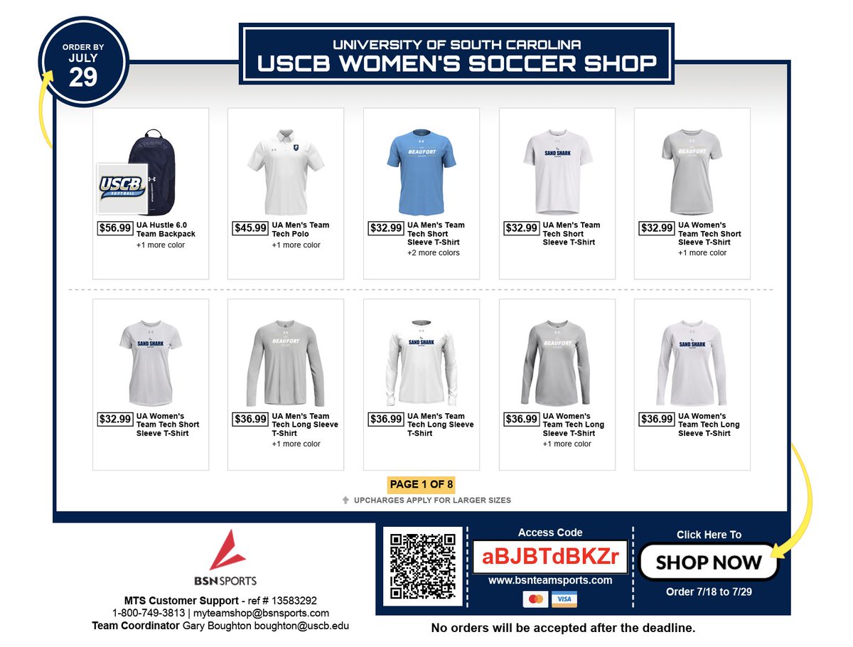 🚨 OUR 2025 TEAM STORE IS NOW OPEN 🚨

Support your *favorite* soccer team, and order here: bsnteamsports.com/shop/aBJBTdBKZr

Access Code: aBJBTdBKZr

Tons of different items available for every member of the family!