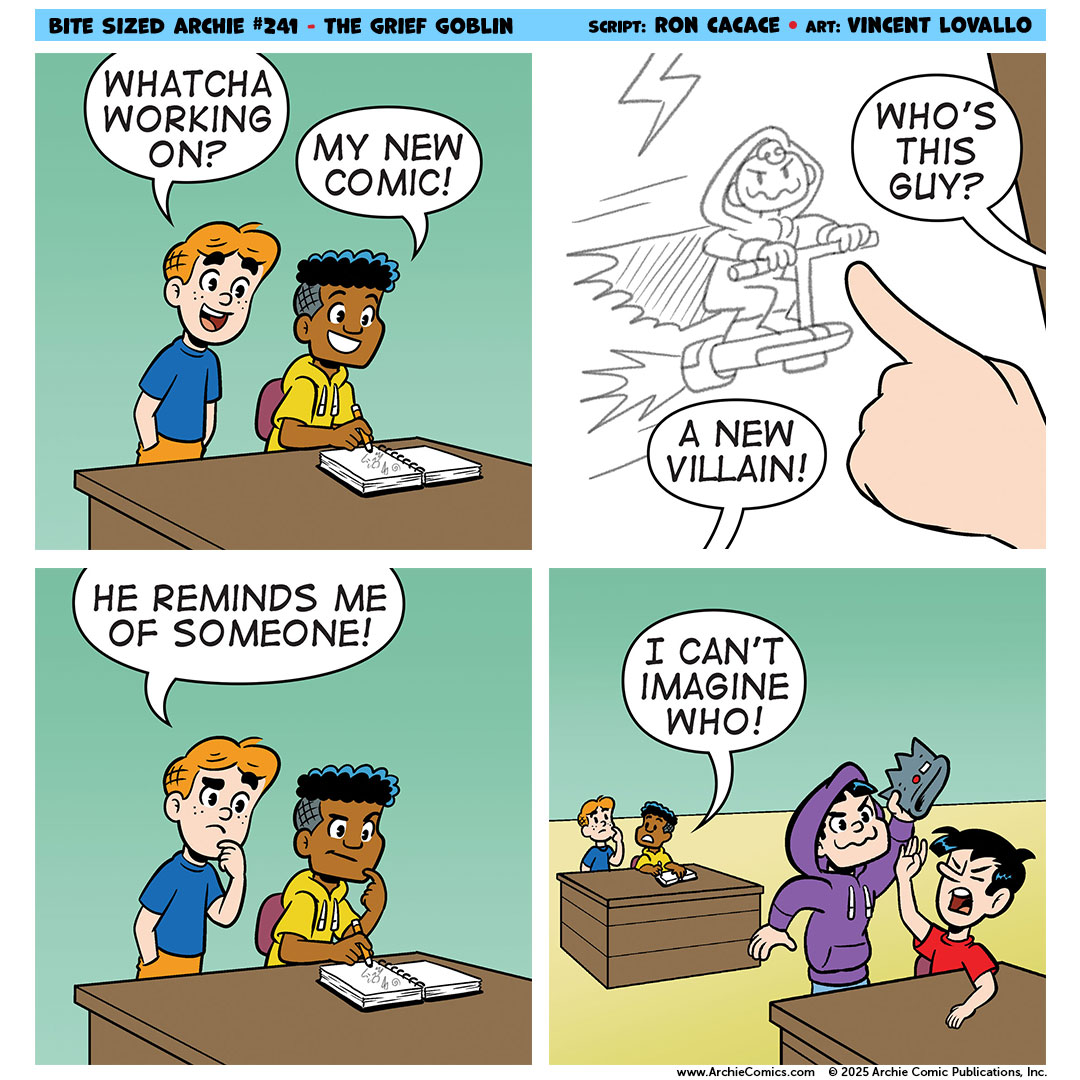 ArchieComics's tweet image. The Grief Goblin isn't real and he can't hurt you. #BiteSizedArchie