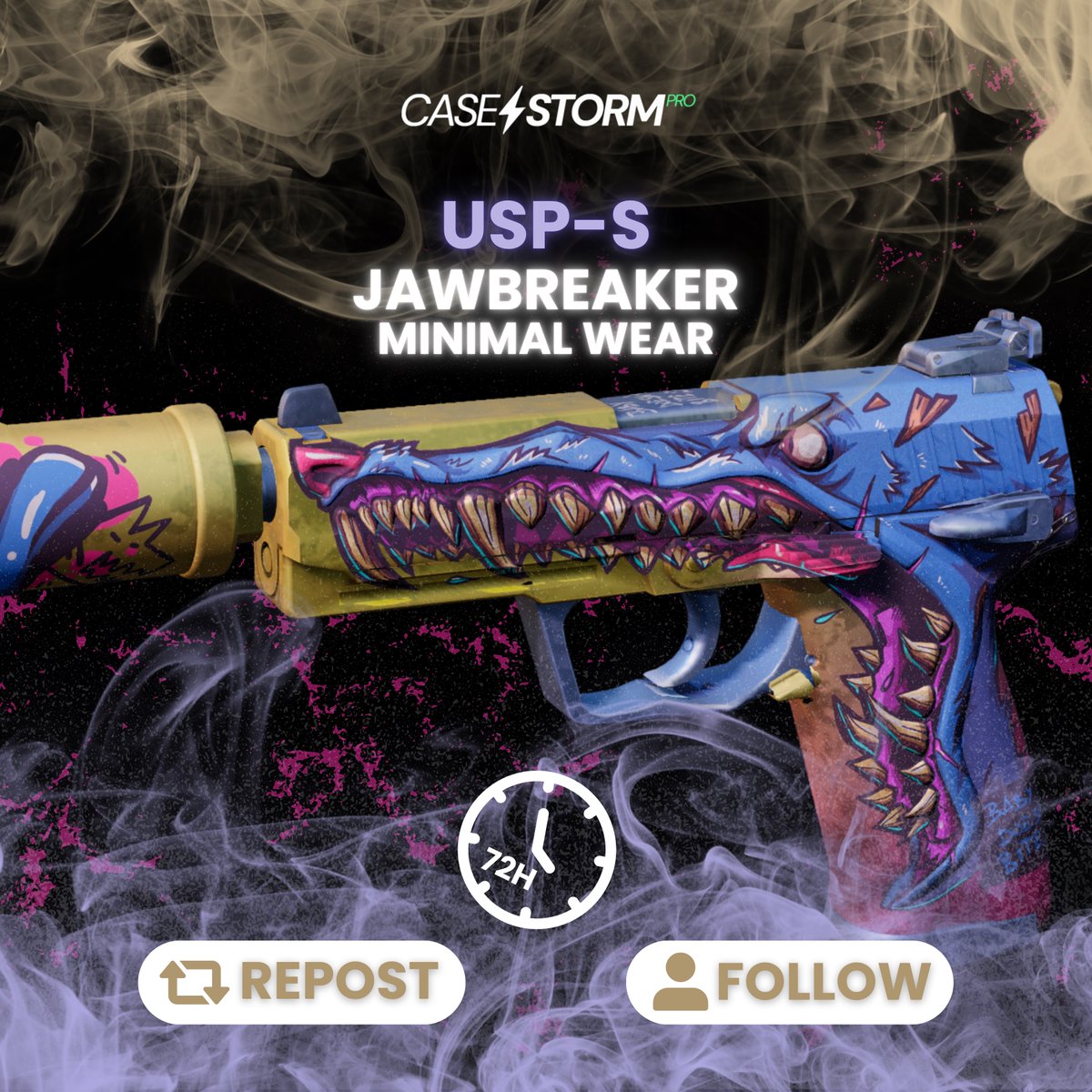 CaseStorm.pro (@casestormpro) on Twitter photo π¨ 72-HOUR GIVEAWAY π¨
π Tag your friend & smash that like!
β
Follow us
πΎ Join our Discord β discord.gg/ys3922Vb
π Retweet this post
β³ Ends in 72 hours β donβt miss out!
π Last winner: <a href="/ryhukoks/">Ryhu</a>
πͺοΈ Let the storm begin!
#casestorm #csgo #cs2 #csgoskins #csgogiveaway π¨ 72-HOUR GIVEAWAY π¨
π Tag your friend & smash that like!
β
Follow us
πΎ Join our Discord β discord.gg/ys3922Vb
π Retweet this post
β³ Ends in 72 hours β donβt miss out!
π Last winner: <a href="/ryhukoks/">Ryhu</a>
πͺοΈ Let the storm begin!
#casestorm #csgo #cs2 #csgoskins #csgogiveaway