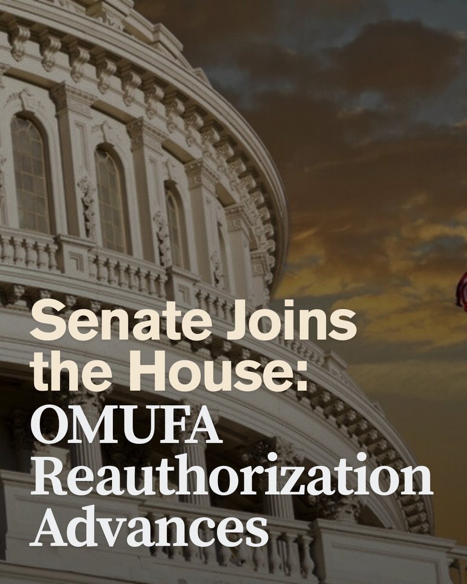 CHPA's tweet image. CHPA applauds the Senate’s introduction of bipartisan legislation to reauthorize the Over-the-Counter Monograph User Fee Act (OMUFA). We thank @SenatorBanks and @SenTimKaine for their commitment to supporting this important public health framework and look forward to working…