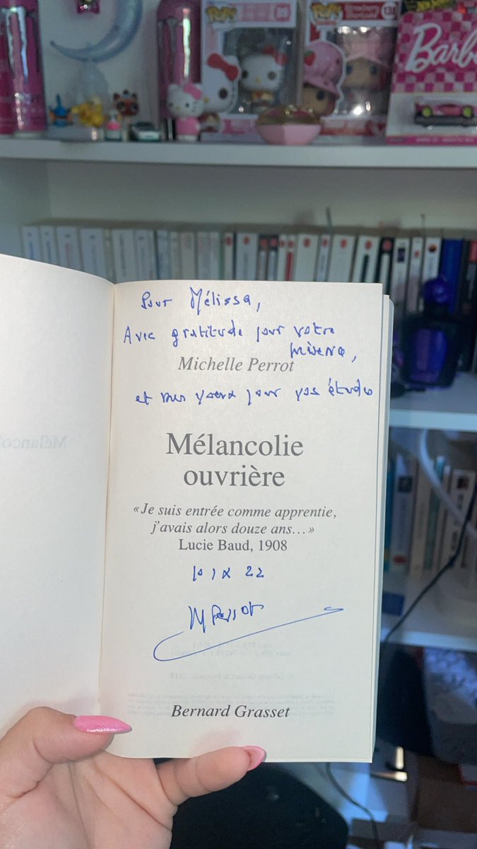 101sundance's tweet image. je viens de retrouver ce petit message de Michelle Perrot… « mes vœux pour vos études » 🥹🥹🥹
