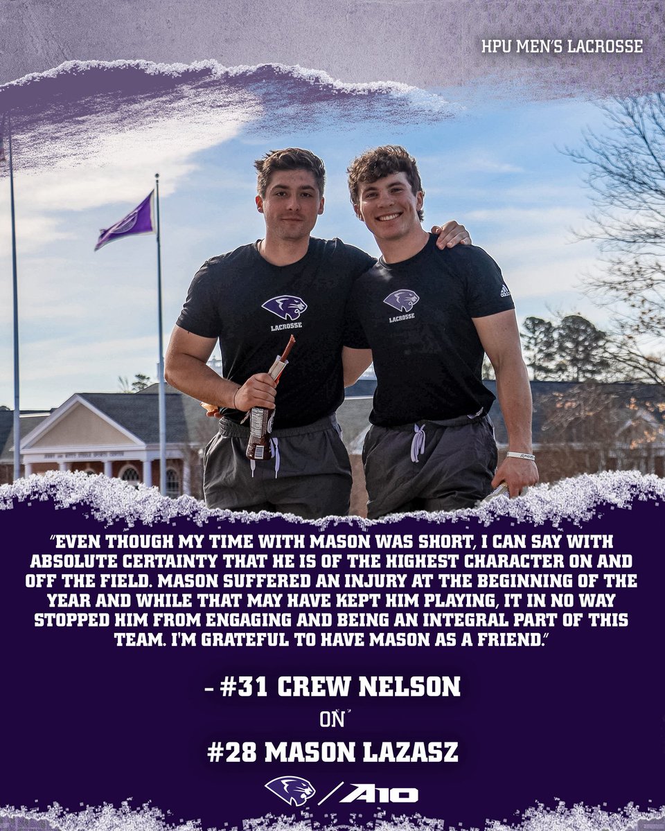 Thank you Mason Lazasz💜

#GoHPU