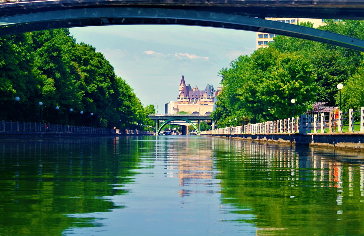 Canada's tweet image. The paddling “flash-mob” is tomorrow! A beloved Ottawa tradition of colourful canoes and kayaks will gather at Hartwells Lock on the #RideauCanal. Open to all skill levels, it’s a cornerstone of summertime in the capital. Will you be going? 🛶🌊