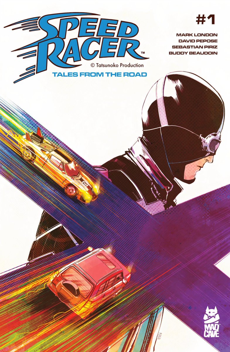 SebastianPiriz's tweet image. Cover for Mad Cave's "Speed Racer: Tales from the road" #1
