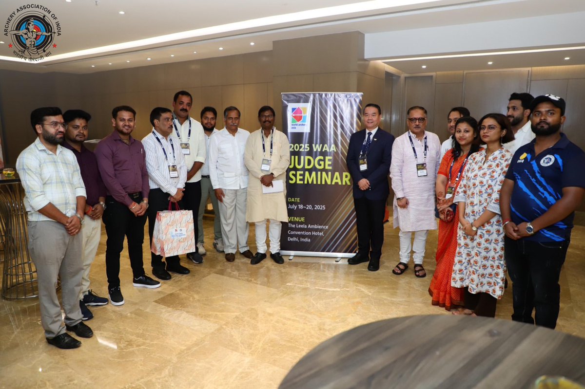 For the first time, #India is hosting the World #Archery Asia Judges Seminar 2025.

With 34 participants from 11 countries, this powerful gathering is a step toward raising officiating standards &amp; strengthening India’s leadership.
#ntpc