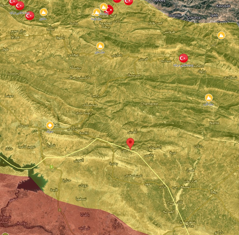 A7_Mirza's tweet image. 🇮🇶💥Today, Iraqi forces shot down a suicide drone near the Sheikhan oil fields in Dohuk province. The drone was hit by a PK machine gun and crashed in an open area. This marks the ninth drone attack in the region in recent days, and no group has claimed responsibility yet. #Iraq