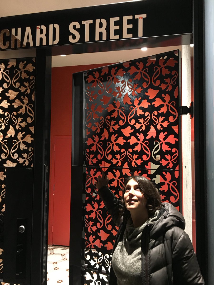 scottastronaut's tweet image. Tenement Museum Gate on Orchard Street I did in NYC off Delaney. The floral pattern is the old wallpaper from one of the rooms. Powdercoated finish.