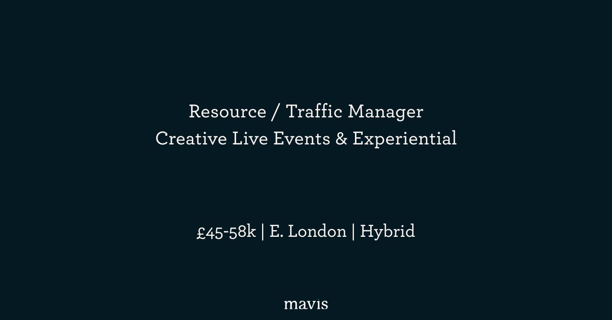 hellomavis_'s tweet image. 🌍 Exciting opportunity for a Resource/Traffic Manager in #London. Join a prestigious events agency to manage dynamic brand experiences. Must have 3–5+ years at a creative/events agency, strategic w/ brilliant communication. Chance to travel. hellomavis.com/job/resource-t… #CreativeJobs