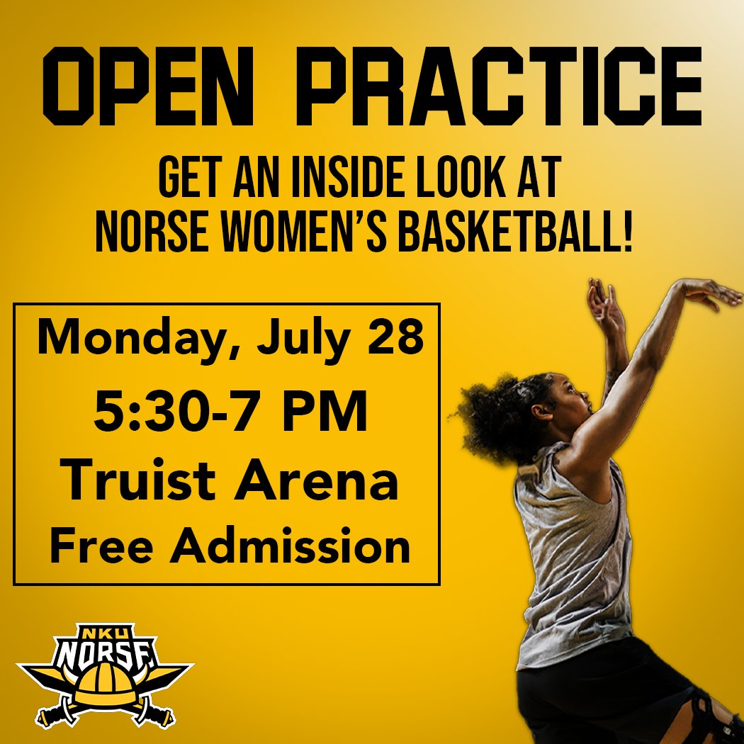𝗡𝗢𝗥𝗦𝗘 𝗡𝗔𝗧𝗜𝗢𝗡,

Come out and get an early look at our open practice 👀

Meet the squad on July 28 with FREE admission‼️

*⃣ No outside food or drinks will be allowed. Metal detectors and clear bag policy are in use.